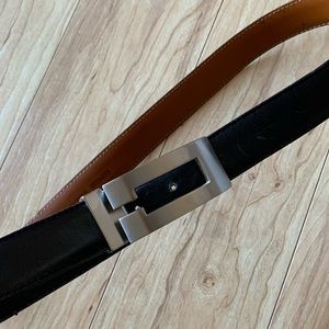 Express genuine leather men’s belt black